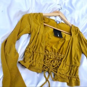 Fashion Nova | Poker Face Long Sleeve (mustard)